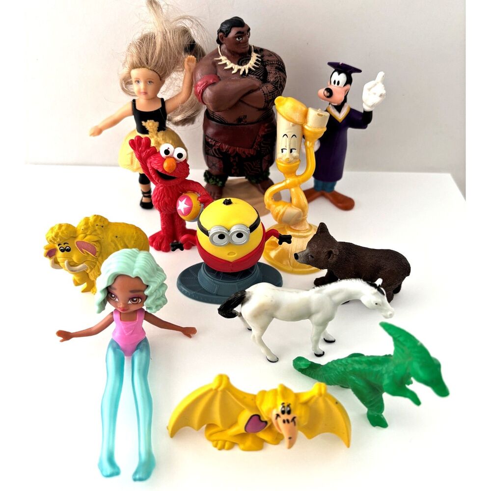 Disney Toys Cake Topper McDonalds Happy Meal Elmo American Girl Goofy Vintage